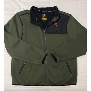 Browning Men's Green Fleece Lined Full Zip Jacket XL TG